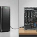 Turnkey private AI server next to a self-built GPU server representing the buy-vs-build choice